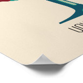 Wineglass Mid Century Modernes Poster - Anpassbar (Ecke)