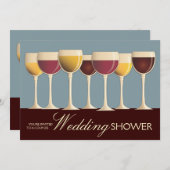 Wineglass Selection Paare Polterabend Einladung (Vorne/Hinten)