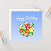 Winegum Birthday Card Karte (Vorderseite/Rückseite Beispiel)