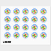 Winegum Classic Rund Sticker (Blatt)