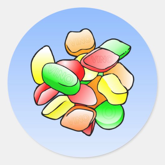 Winegum Classic Rund Sticker (Vorderseite)