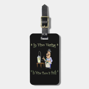 Winemaker~in Vino Veritas~in Wein Es gibt Wahrheit Gepäckanhänger