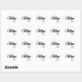 WineMe Runder Aufkleber (Blatt)