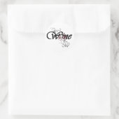 WineMe Runder Aufkleber (Tasche)