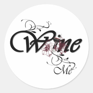 WineMe Runder Aufkleber