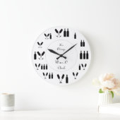 Wine'O Clock Große Wanduhr (Zuhause)