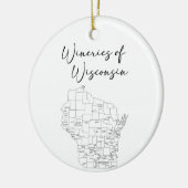 Wineries of Wisconsin Keramik Ornament (Links)