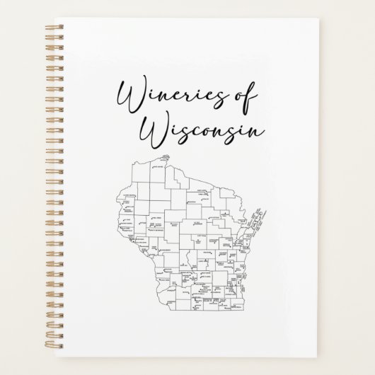 Wineries of Wisconsin Planer (Vorderseite)