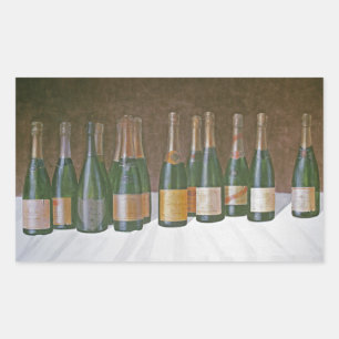 Winescape Champagne 2003 2 Rechteckiger Aufkleber
