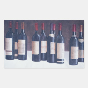 Winescape Red 2003 2 Rechteckiger Aufkleber
