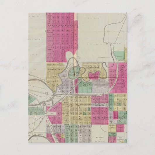 Winfield, Cowley Landkreis, Kansas Postkarte (Vorderseite)