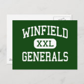 Winfield - Generals - High - Winfield Postkarte (Vorne/Hinten)