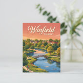 Winfield, Kansas Postkarte (Stehend Vorderseite)