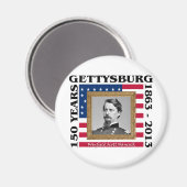 Winfield Scott Hancock - 150. Gettysburg Magnet (Vorderseite/Rückseite)
