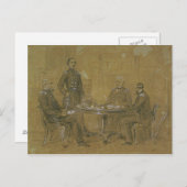 Winfield Scott und Staff Postkarte (Vorne/Hinten)