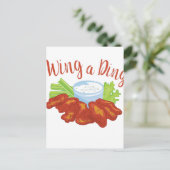 Wing a Ding Postkarte (Stehend Vorderseite)