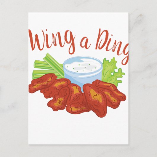 Wing a Ding Postkarte (Vorderseite)