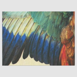 WING AN EUROPEAN ROLLER Warercolor, Durer Seidenpapier