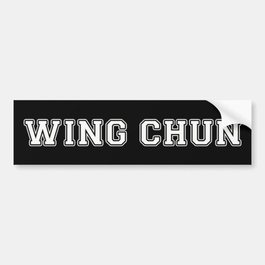 Wing Chun Autoaufkleber (Vorne)