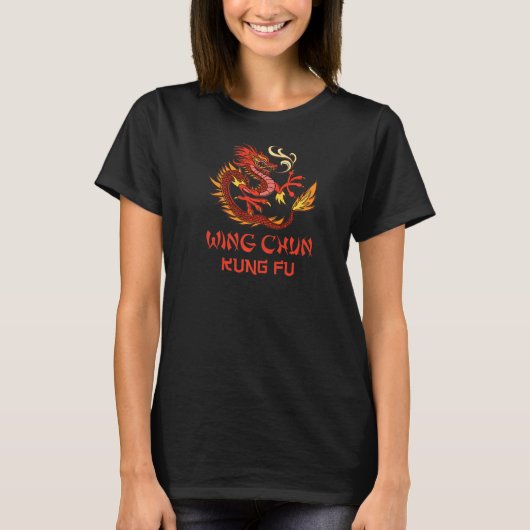 Wing Chun Chinese Dragon T-Shirt (Vorderseite)