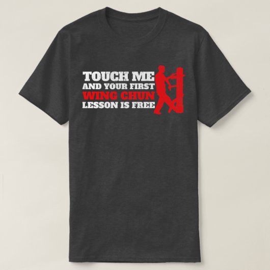 Wing Chun Chinesisch Vintag T-Shirt (Design vorne)