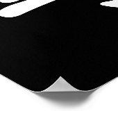 Wing Chun Chum Kiu White Chinese Calligraphy Poster (Ecke)