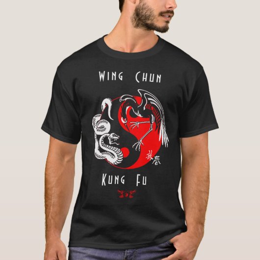 Wing Chun Emblem Kung Fu T - Shirt (Vorderseite)