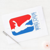 Wing Chun Fighter - IP Man Linage Rechteckiger Aufkleber (Umschlag)