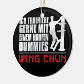 Wing Chun Holzpuppe Haufen Dummies Martial Arts Keramik Ornament (Links)