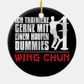 Wing Chun Holzpuppe Haufen Dummies Martial Arts Keramik Ornament (Hinten)