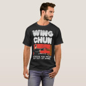 Wing Chun kämpfter chinesischer Kampfkunst Funny Z T-Shirt (Vorne ganz)