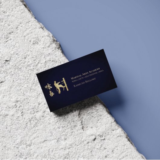 Wing Chun Kung Fu Business Card Visitenkarte