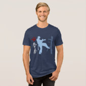 Wing Chun Kung Fu Tri-Blend T-Shirt Shirt (Vorderseite voll)
