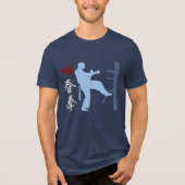 Wing Chun Kung Fu Tri-Blend T-Shirt Shirt (Vorderseite)