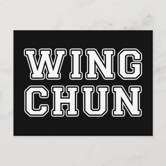 Wing Chun Postkarte (Vorderseite)