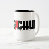 Wing Chun Practitioner Zweifarbige Tasse (VorderseiteRechts)