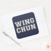Wing Chun Quadratischer Aufkleber (Umschlag)