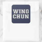 Wing Chun Quadratischer Aufkleber (Tasche)