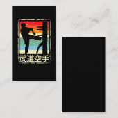 Wing Chun Retro Martial Arts Kung Fu Training Visitenkarte (Vorne/Hinten)