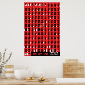 Wing Chun Siu Lim Tao Red Poster (Küche)
