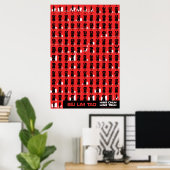 Wing Chun Siu Lim Tao Red Poster (Heimbüro)