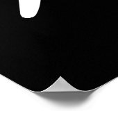 Wing Chun Siu Nim Tau White Chinese Calligraphy Poster (Ecke)