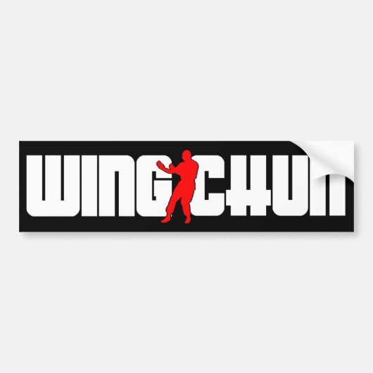 Wing Chun System Autoaufkleber (Vorne)