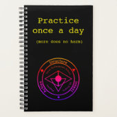 Wing Chun Training Journal (schwarz) Planer (Vorderseite)