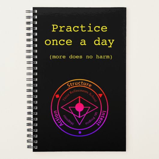 Wing Chun Training Journal (schwarz) Planer (Vorderseite)