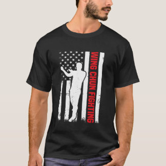 Wing Chun US Flag Wing Chun Martial Arts T-Shirt