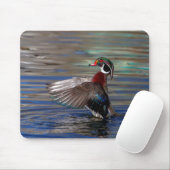 Wing Flapping Wood Duck Mousepad (Mit Mouse)
