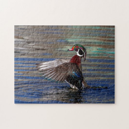 Wing Flapping Wood Duck Puzzle (Horizontal)