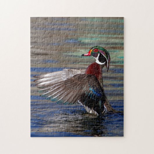 Wing Flapping Wood Duck Puzzle (Vertikal)