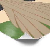 Wing Foil Surfers Pandanus Tree am Strand Poster (Ecke)